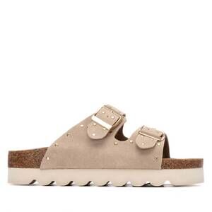 NEW XTI women's refresh suede sandals in beige